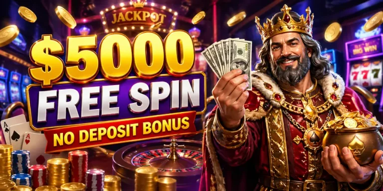 $5000 Free Spin No Deposit