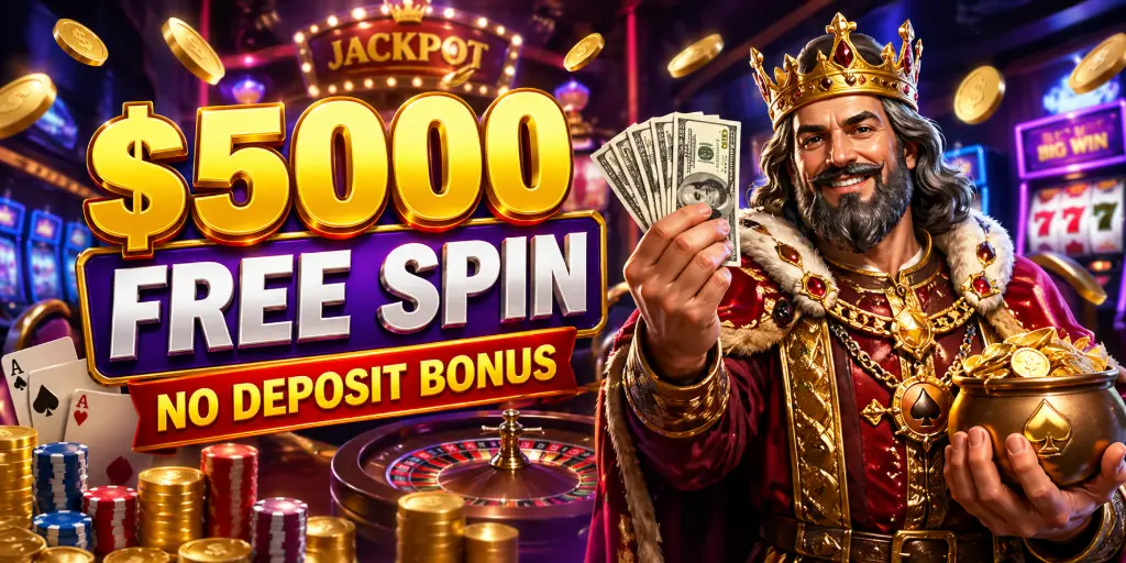 $5000 Free Spin No Deposit