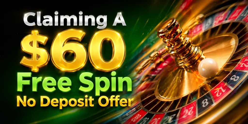 Claiming A $60 Free Spin No Deposit Offer