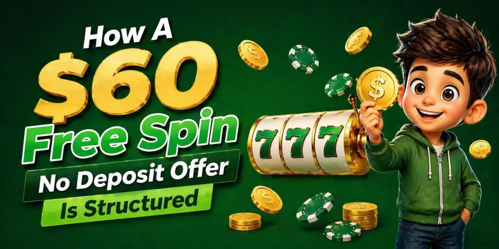 How A $60 Free Spin No Deposit Offer Is Structured