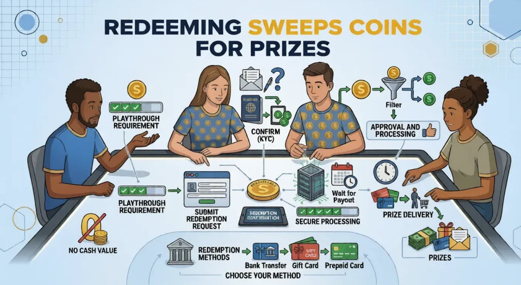 Redeeming Sweeps Coins For Prizes