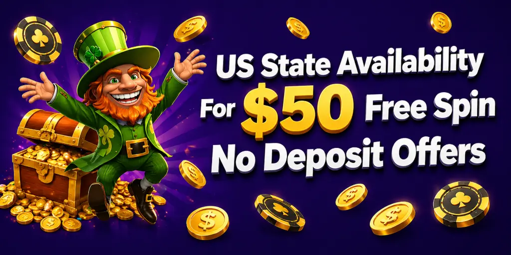 US State Availability For $50 Free Spin No Deposit Offers