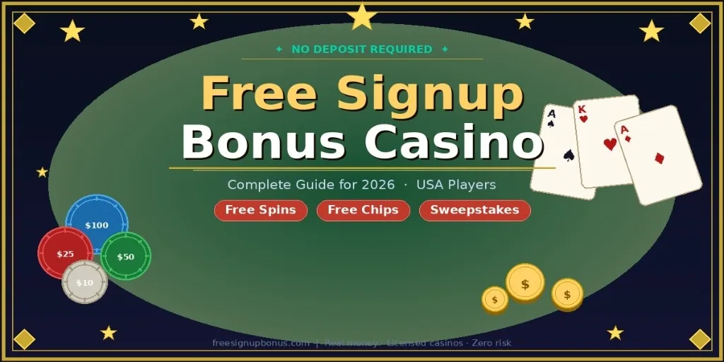 free signup bonus no deposit casino