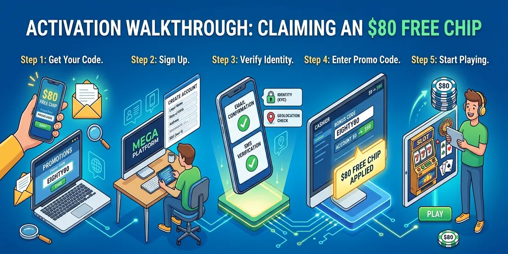Activation Walkthrough Claiming An $80 Free Chip