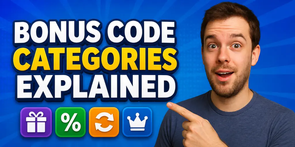Bonus Code Categories Explained