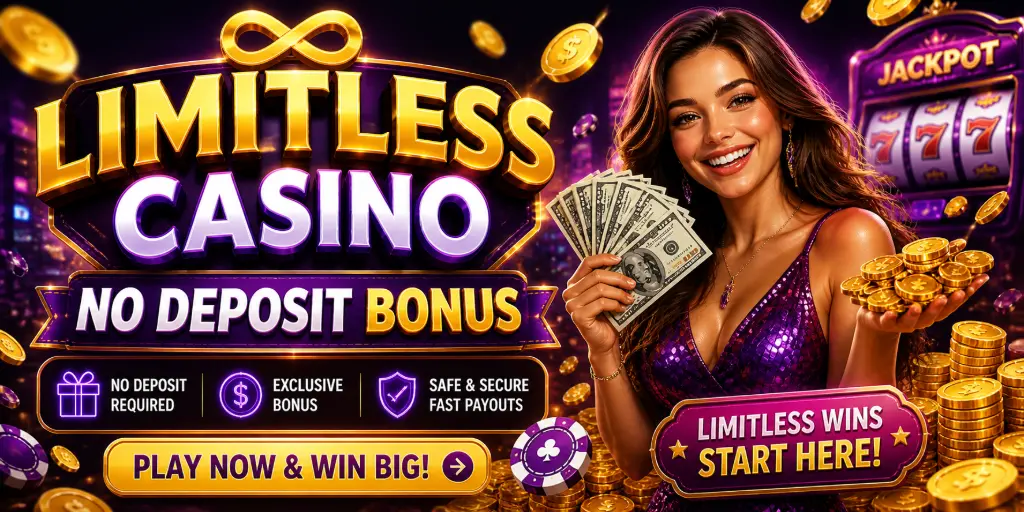 Limitless Casino No Deposit Bonus