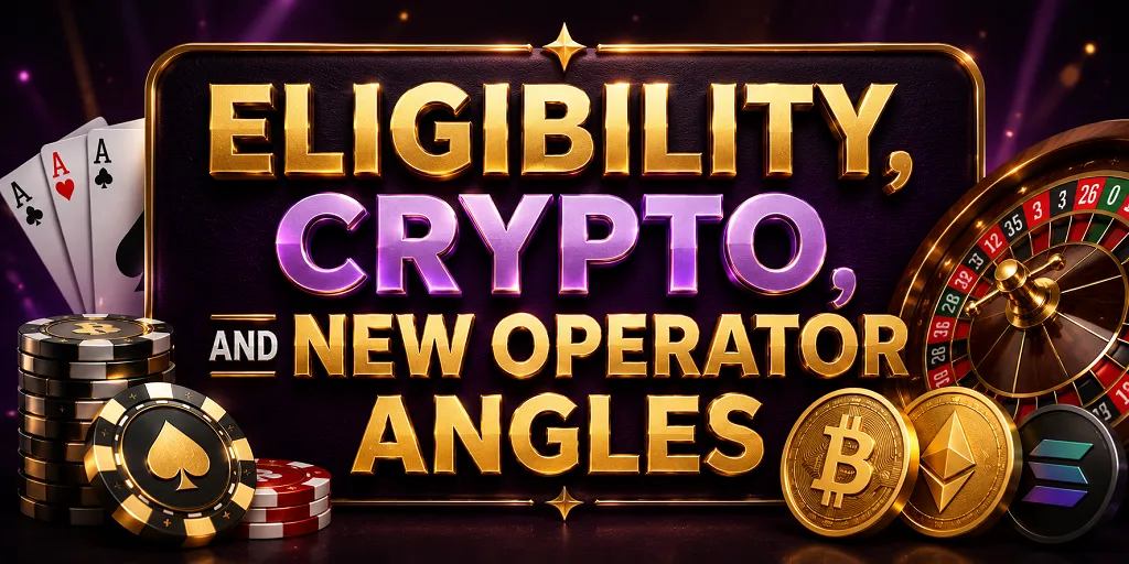 Eligibility, Crypto, And New Operator Angles