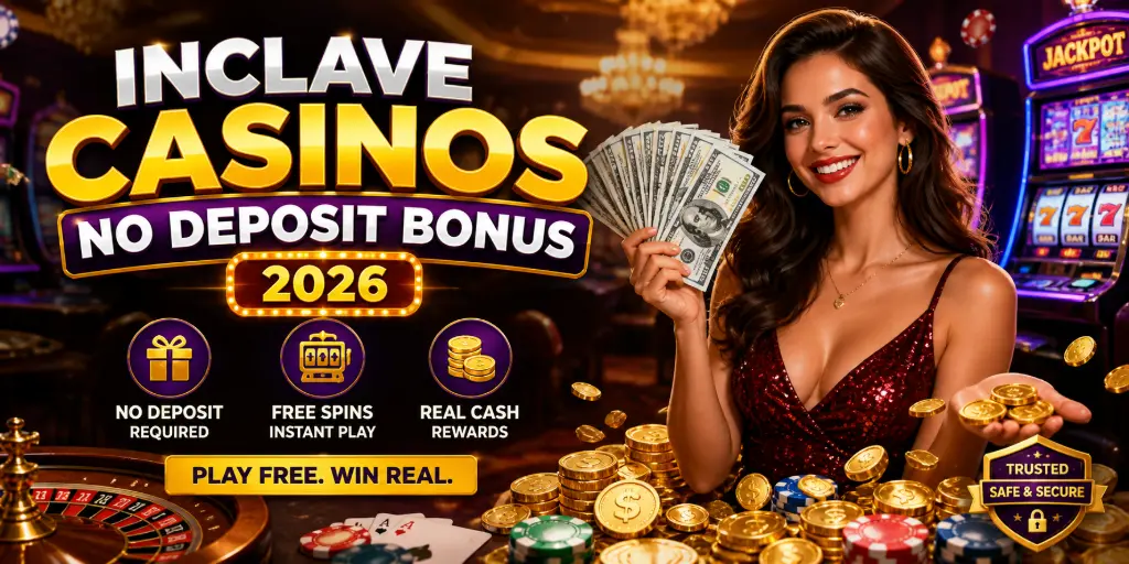 Inclave Casinos No Deposit Bonus 2026
