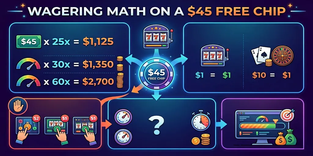 Wagering Math On A $45 Free Chip