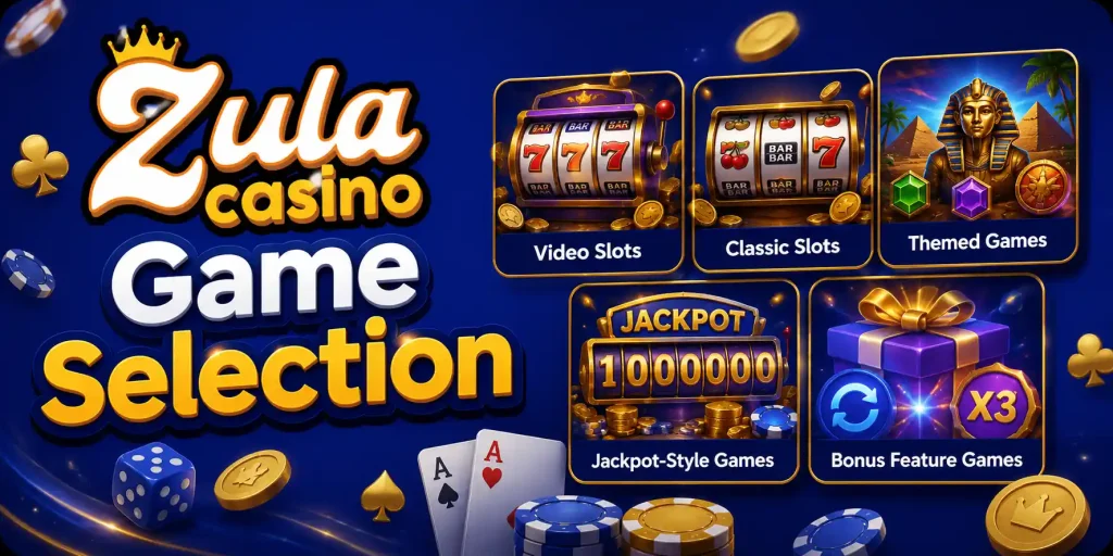 Zula Casino Game Selection